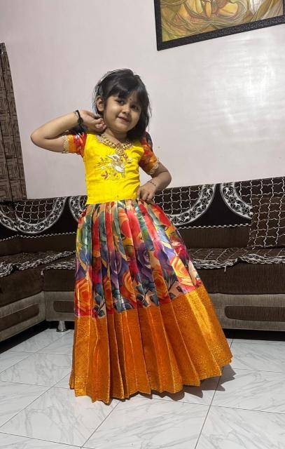 NEW LAUNCING KIDS GOWN silk Kids wear wholesale suppliers